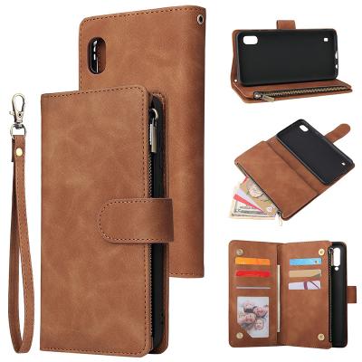 China Retro Luxury Flip Leather Wallet Chain Wallet Flip Cover Multi-karal Luxury Back Cover Case For Samsung Galaxy A20e A11 A41 A51 A71 4G 5G A Series for sale