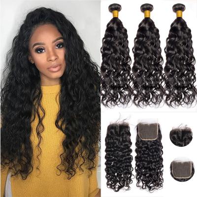 China Remy Human Hair Extension With Closure Virgin Remy Human Hair Weave Store Wholesale Virgin Hair Bundle for sale