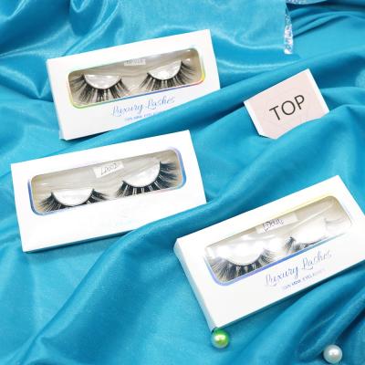 China Free Samples 25mm Long Eyelashes Custom Eyelash Packaging High Quality Natural Mink Private Label And Private Logo for sale