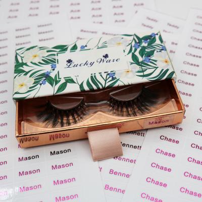 China High quality 3d stickers private label stickers whips box stickers eyelash box custom private label for sale