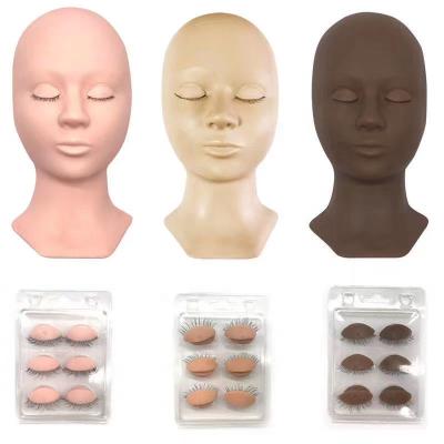 China Workable Reusable Cheap Eyelash Extension Training Mannequin Eyelash Tool Main Min Order Quantity for sale