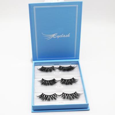 China Delicate luxury false eyelash packaging make your own logo with eyelash tweezers and 3d 5d mink eyelash box fluffy book for sale