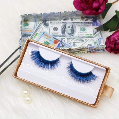 China Wholesale Natural Dramatic Stage Lashes Long Color Mink Eyelash Custom Eyelash Packing Box for sale