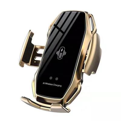 China Luxury Car Accessories SHANPIN Mount 10W Cell Phone Holders Qi Auto Fixing Car Wireless Charger for sale