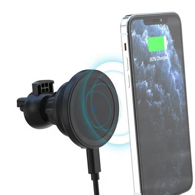 China SHANPIN 15W Magnetic Wireless Car Charger Air Vent Mount Holder New Arrival Products 2020 Car Accessories for sale