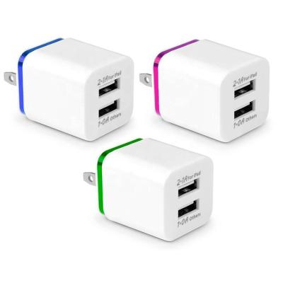 China SHANPIN 5V 2.1A USB Mobile Phone Dual Usb Wall Charger Power Adapter For Mobile Phone Travel Charger for sale