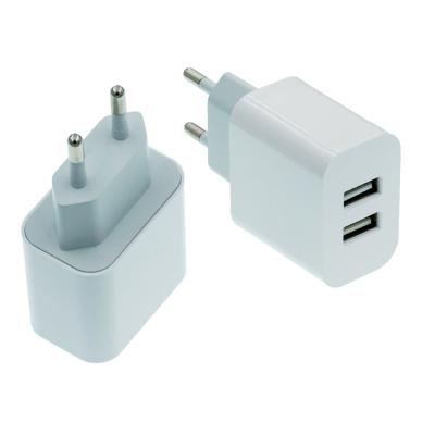 China SHANPIN New Design Portable Dual USB Wall Charger Mobile Phone Charger 5v 2A Adapter New Arrival 2021 for sale