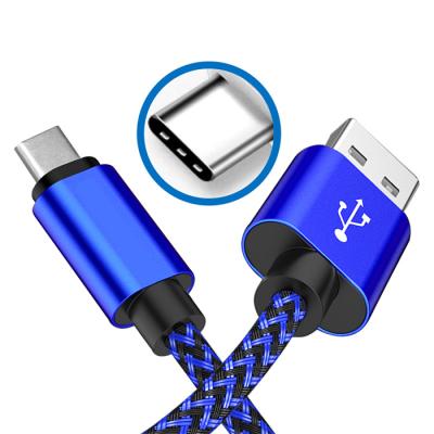 China MP3/MP4 Type C Player SHANPIN Premium Nylon Braided USB-C Cable USB To Fast Charging Type C USB-A Cable for sale