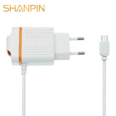 China SHANPIN LED Mobile Phone Home Charger Android Adapter with Micro USB Cable for sale