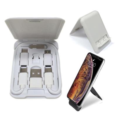 China MP3/MP4 Multi Functional Player SHANPIN Travel Stand USB Cable Box Charging Cell Phone Kits for sale