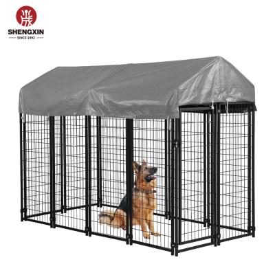 China Breathable Heavy Duty Large Dog Crate Labradors Dog Kennels And Metal Cage Strong Outdoor With High Quality for sale