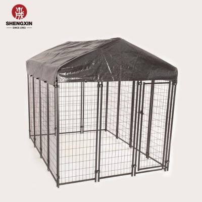 China Wholesale Stainless Steel Large Small Foldable Breathable Metal Dog Kennel for sale