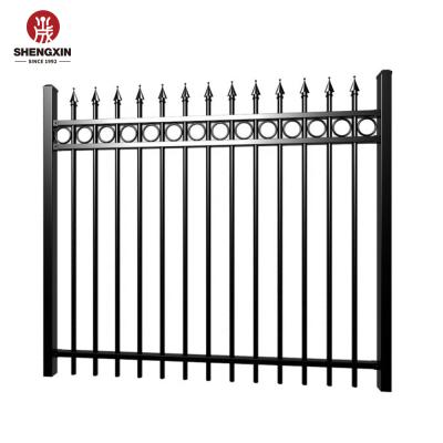 China Easily Assembled Steel Township Factory Wrought Iron Barrier Palisade Fence for sale