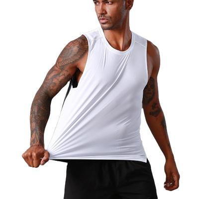 China Macting Anti-Shrink Sports Running Marathon Quick Dry Men's Vest Light Weight Breathable Fitness Sleeveless Top for sale