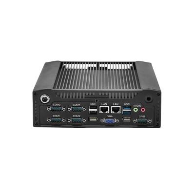 China J1900 Industrial Application J1900 I3 I5 I7 Windows Linux 232 RS422 Rs485 Gipo Port Industrial Embedded Fanless Computer Rj45 Lan Com Rs PC OS Mini Box for sale