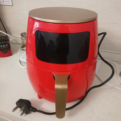 China OEM ODM Basket Multifunction Healthy Oil Free Nonstick Deep Touch Screen Electric Red Air Fryer Electric Fryer Fryer for sale