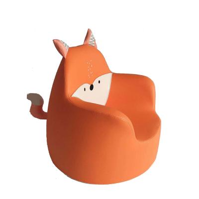 China Contemporary Design Fox Cartoon (FOX-A) PU Leather Kids Chair Children Baby Sofa Chair for sale