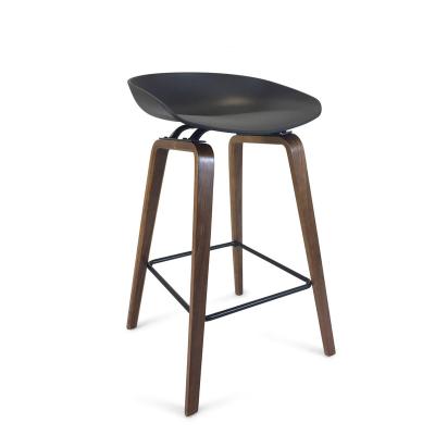 China Plastic, Plastic And Wooden (TRUDELL) Modern Comfortable Armless Bar Stools for sale