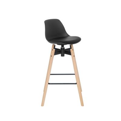 China New Modern Design Wooden Legs (TOM) Polypropylene Bar Stool for sale