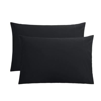 China Anti-Static Pillowcases Black Pillow Cases Microfiber Pillow Case Extra Brush Covers - Fade for sale