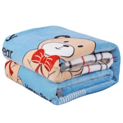 China Keep Warm Fashion Design Breathable Comfortable Polyester Little Daisy Flannel Fleece Jacquard Blanket for sale