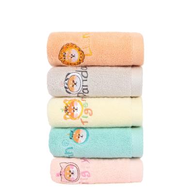 China Wholesale Lovely Animal Children's Towel Cotton Pure Cotton Face Wash Towel Tablets For Home for sale