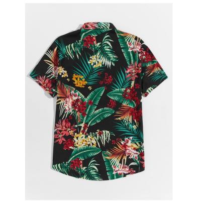 China Anti-pilling pint shirt 007 Men's Hawaiian Quick Dry Hawaiian Tropical Holiday Beach Shirts Print Short Sleeve Tshirt for sale