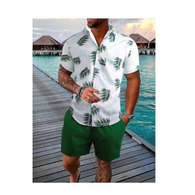 China Anti-pilling pint shirt 004 Men's Hawaiian Quick Dry Hawaiian Tropical Holiday Beach Shirts Print Short Sleeve Tshirt for sale