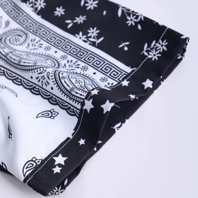 China Anti-pilling Manfinity Chillmode Men Random Paisley Scarf Print Shirt & Shorts for sale