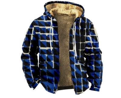 China Anti-wrinkle Workout Sport Winter Jacket Outwear zipper plus size  Men's Walmart winter Fleece Hooded Coat for sale