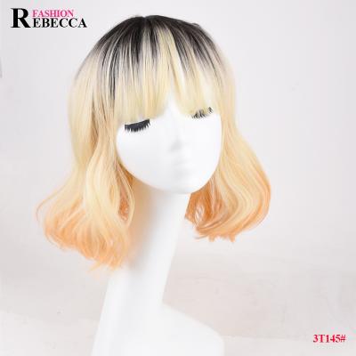 China Rebecca Fashion Synthetic Wig Super Hot Sale High Quality Wave Lace Front Wig Synthetic Wig Lace for sale