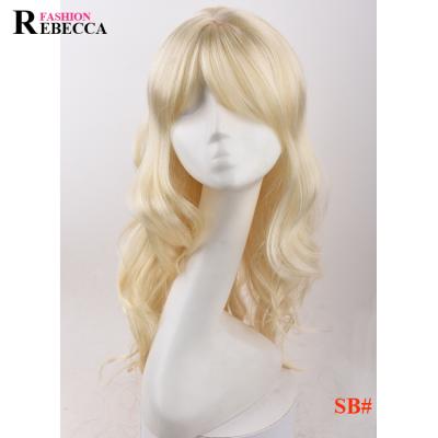 China Hot Selling Synthetic Deep Wave Wig High Quality Fashion Lace Front Wig High Quality Curly Wave Synthetic Wig for sale