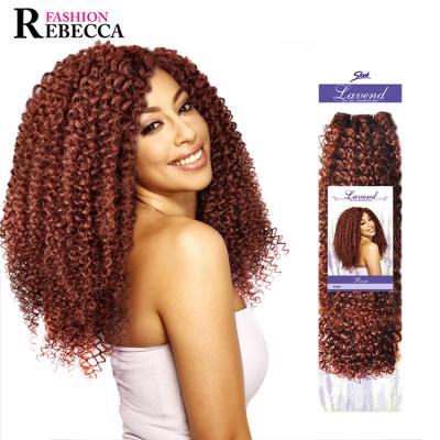 China Hot Selling Jerry Curl Rebecca 100% Synthetic Hair Dye For Synthetic Hair Weaving for sale