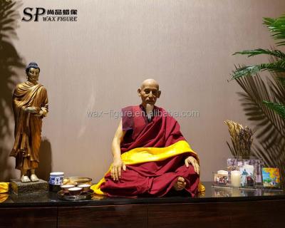 China Famous Life Size Famous Life Size Wax Sculptures Silicone Superb Silicone Monk Tibetan Monk for sale