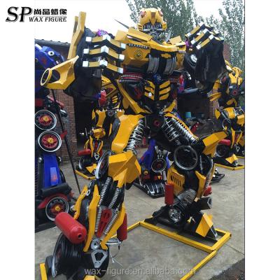 China Metal Robot Transformers Sculpture Natural Outdoor Art for sale