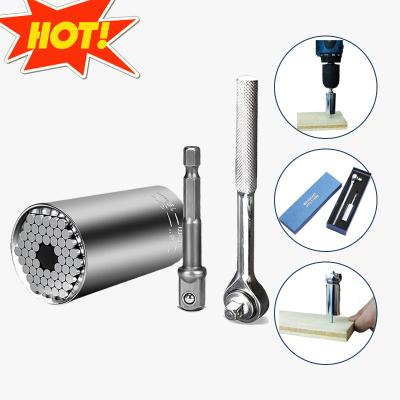 China Ball Hex Amazon Manual Electric Multi Dual-Use Professional Wrench Best Selling Universal Bit Socket Wrench for sale