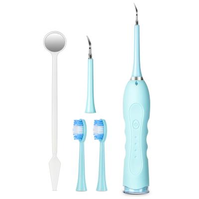 China ABS+304 Stainless Steel Electric Rechargeable Dental Care Smart Electric Ultrasonic Teeth Whitening Tartar Scaler Plaque Removal Device Teeth Cleaner for sale