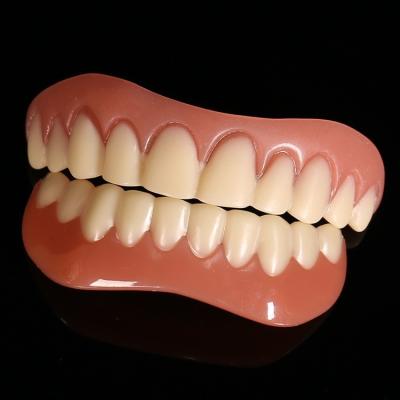 China Beautiful Smile TEETH TOOTH WHITENING Denture Wholesale Comfort Cosmetic Teeth Plating Instant Smile Teeth Upper and Lower False Teeth Cover for sale