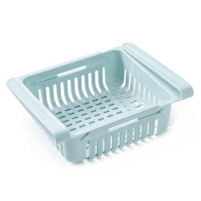 China Viable Hot Selling PP Material Multifunctional Fridge Storage Drawer Food Container Basket Organizer for sale