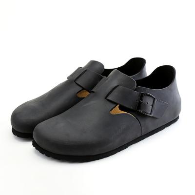 China Anti-Smell Retro Unisex Flat Buckle Men's Casual Men's Leather Shoes For Women for sale