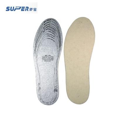 China Insulating Cool Insoles Aluminum Foil Felt Insoles High Quality Warm Pleasant Summer Insoles Winter Cool Insoles for sale