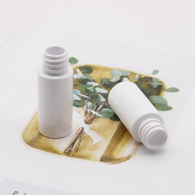 China Mini Travel 10ml 15ml 20ml Small Skin Care Packaging Lotion Spray Perfume PET Shoulder Empty Cosmetic Flat Plastic Bottle for sale