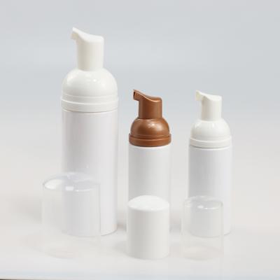 China 50ml 150ml PET Eco-friendly Plastic Hand Foamer Wash Bottle Custom Facial Cleanser Round Foam Pump Bottle for sale