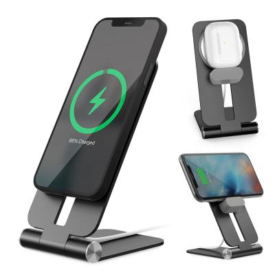 China IMMOOWWI OEM/ODM Adjustable Muti-function Adjustable Angles Stand Magnetic Charging Wireless Charger For ip14 for sale