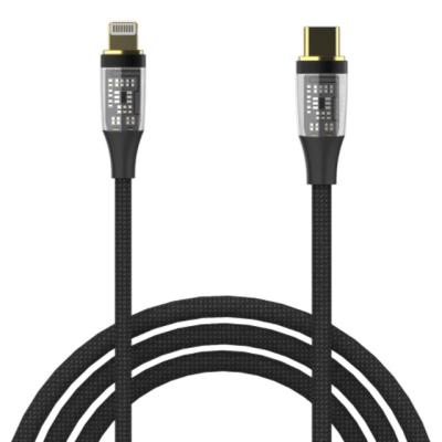 China Original MP3/MP4 Player Cable For iPhone Type C To Light Up Fast Charger Lightning Cable 1.2m/1.8m Transparent Phone Charger Cable for sale