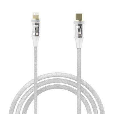 China MP3/MP4 Player MINDSBEE High Density Braided Fast Charging Pad C to Light Up 1.2m/1.8m Transparent Data Cable for sale