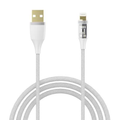 China MP3/MP4 Player OEM Braid 1.2m/1.8m Transparent Cable 3.1 Quick Charger Type C To Light Cable Charger Cable for sale