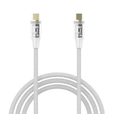 China MP3/MP4 Player MINDSBEE High Density Braided Fast Charging Pad C to C Charger USB Transparent Cable 1.2m/1.8m for sale