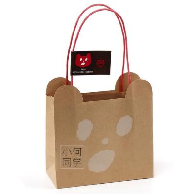 China Recyclable Cheap Kraft Paper Carrier Bag With Twisted Handle Paper Packaging for sale