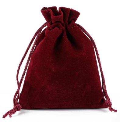 China Gift Red Wine Bracelets Package Velvet Pocket Dust Bag for sale